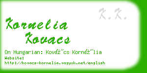 kornelia kovacs business card